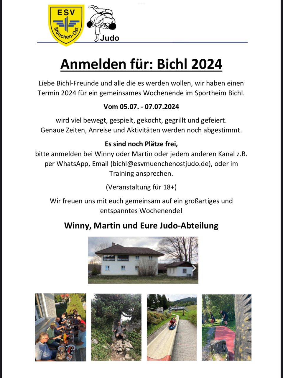 Ankündigung Bichl 2024